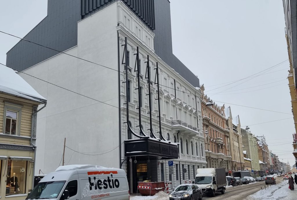 Jaunā Rīgas Teātra ēkas pārbūve (Lāčplēša iela 25) - Kultuurikeskus - ehituse fotod
