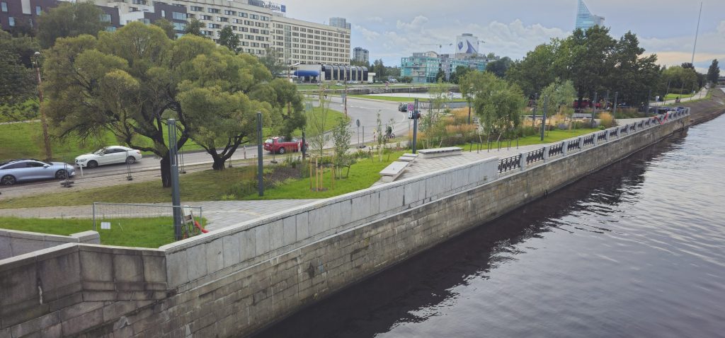 Mūkusalas ielas krasta promenāde (Mūkusalas iela) - Bike path, Waterside - construction photos