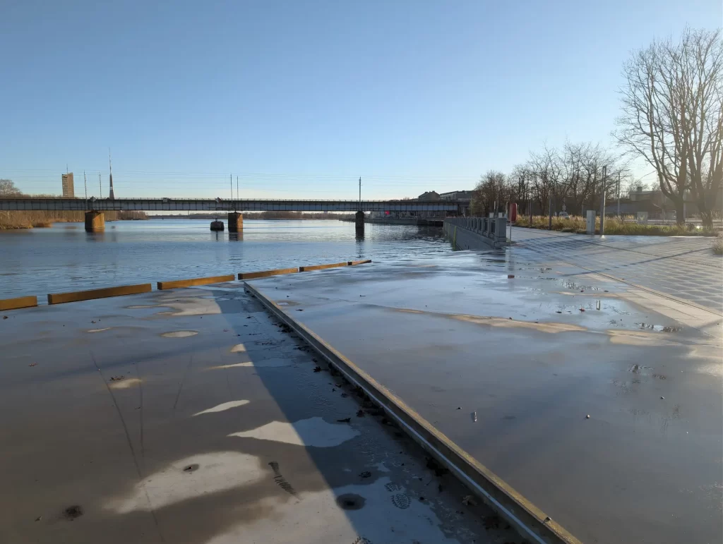 Mūkusalas ielas krasta promenāde (Mūkusalas iela) - Bike path, Waterside - construction photos