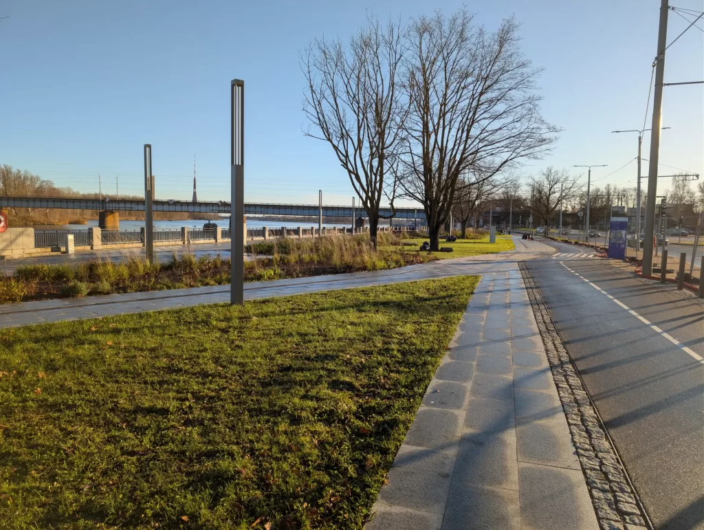 Mūkusalas ielas krasta promenāde (Mūkusalas iela) - Bike path, Waterside - construction photos