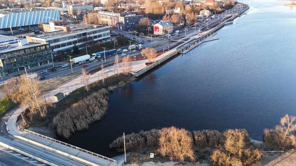 Mūkusalas ielas krasta promenāde (Mūkusalas iela) - Bike path, Waterside - construction photos