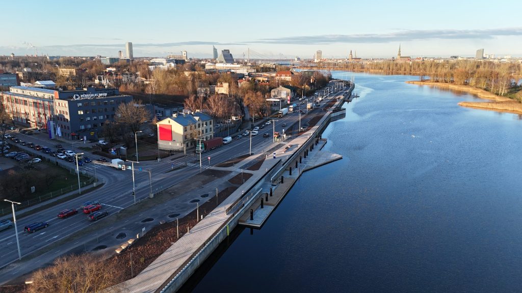 Mūkusalas ielas krasta promenāde (Mūkusalas iela) - Bike path, Waterside - construction photos
