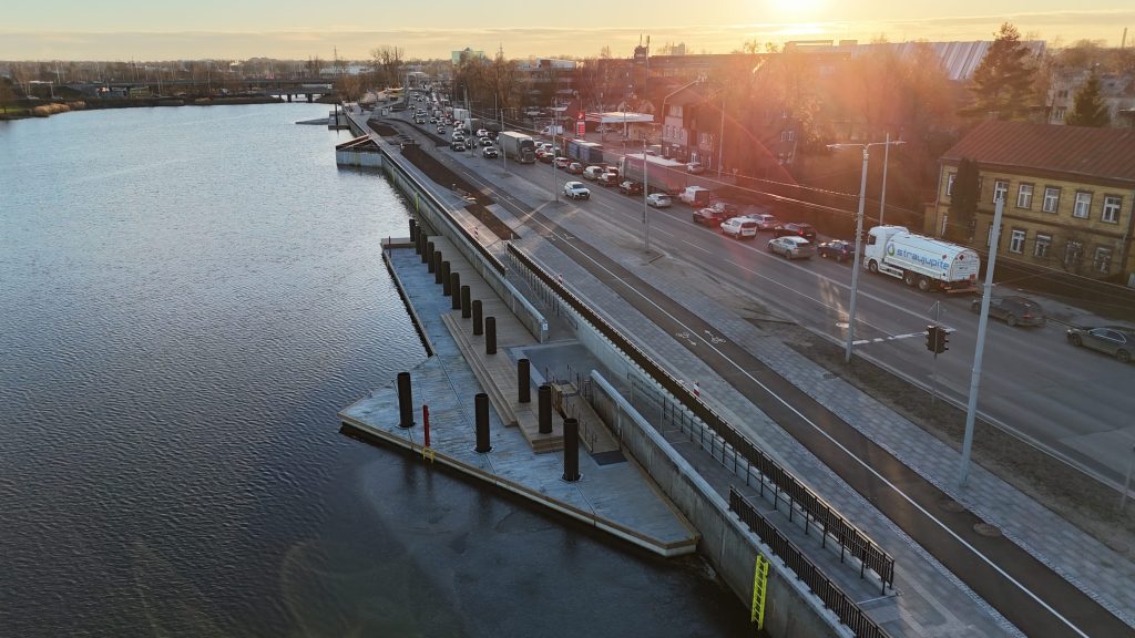 Mūkusalas ielas krasta promenāde (Mūkusalas iela) - Bike path, Waterside - construction photos