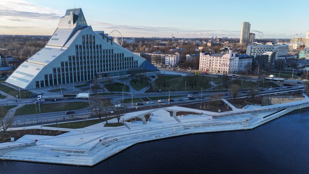 Mūkusalas ielas krasta promenāde (Mūkusalas iela) - Bike path, Waterside - construction photos