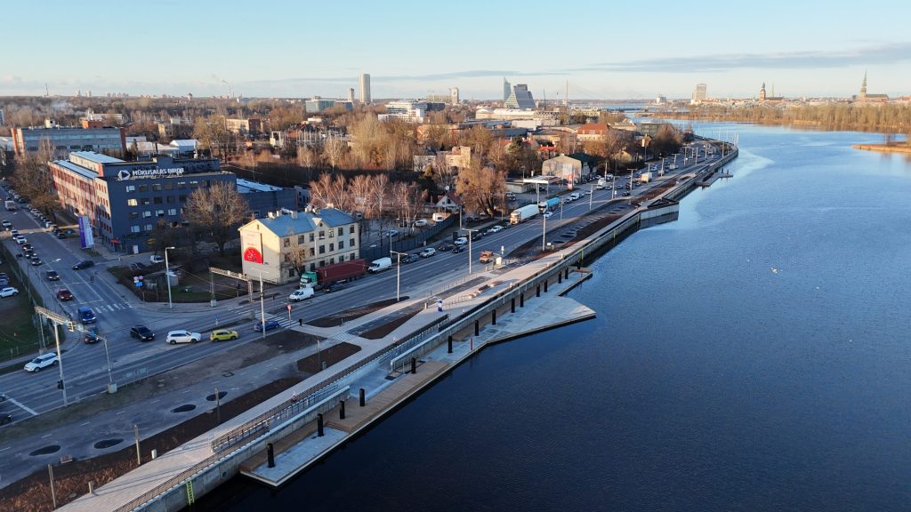 Mūkusalas ielas krasta promenāde (Mūkusalas iela) - Bike path, Waterside - construction photos