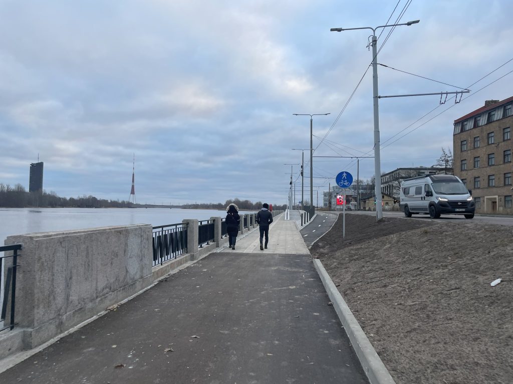Mūkusalas ielas krasta promenāde (Mūkusalas iela) - Bike path, Waterside - construction photos