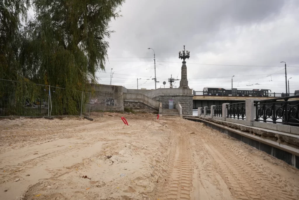 Mūkusalas ielas krasta promenāde (Mūkusalas iela) - Bike path, Waterside - construction photos