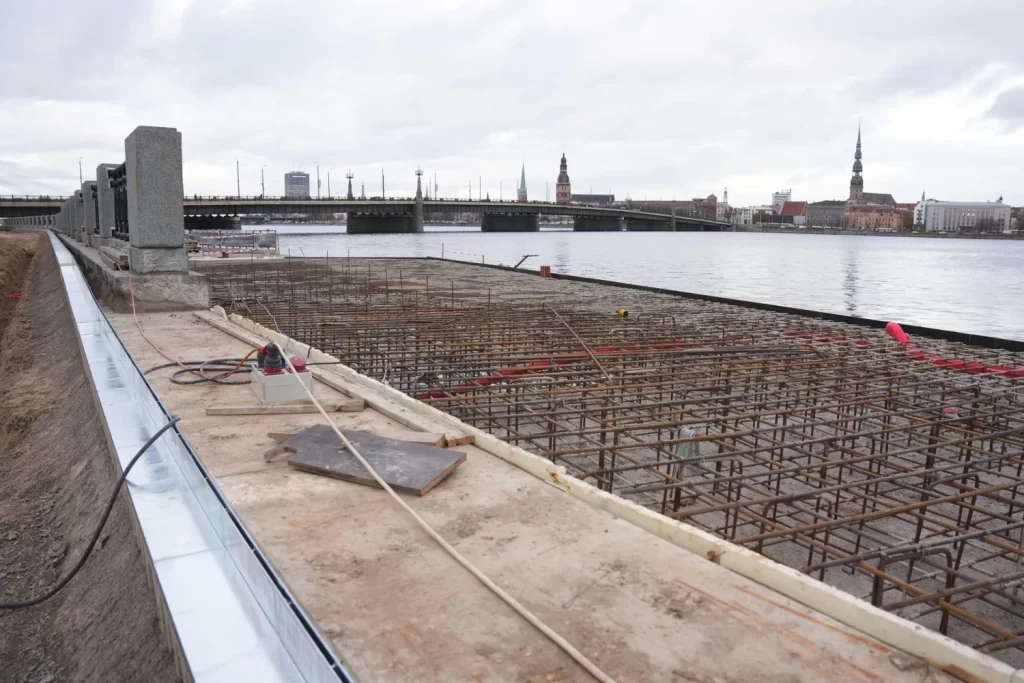 Mūkusalas ielas krasta promenāde (Mūkusalas iela) - Bike path, Waterside - construction photos