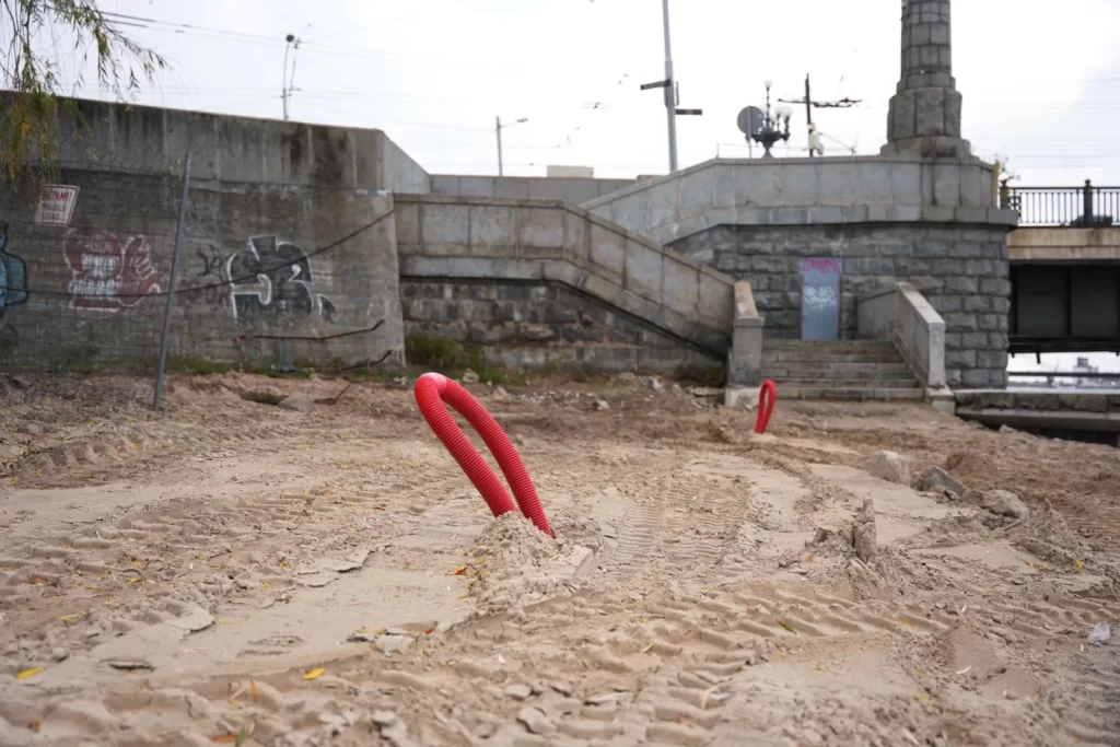 Mūkusalas ielas krasta promenāde (Mūkusalas iela) - Bike path, Waterside - construction photos