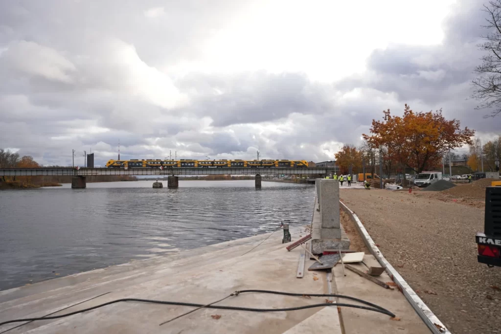 Mūkusalas ielas krasta promenāde (Mūkusalas iela) - Bike path, Waterside - construction photos