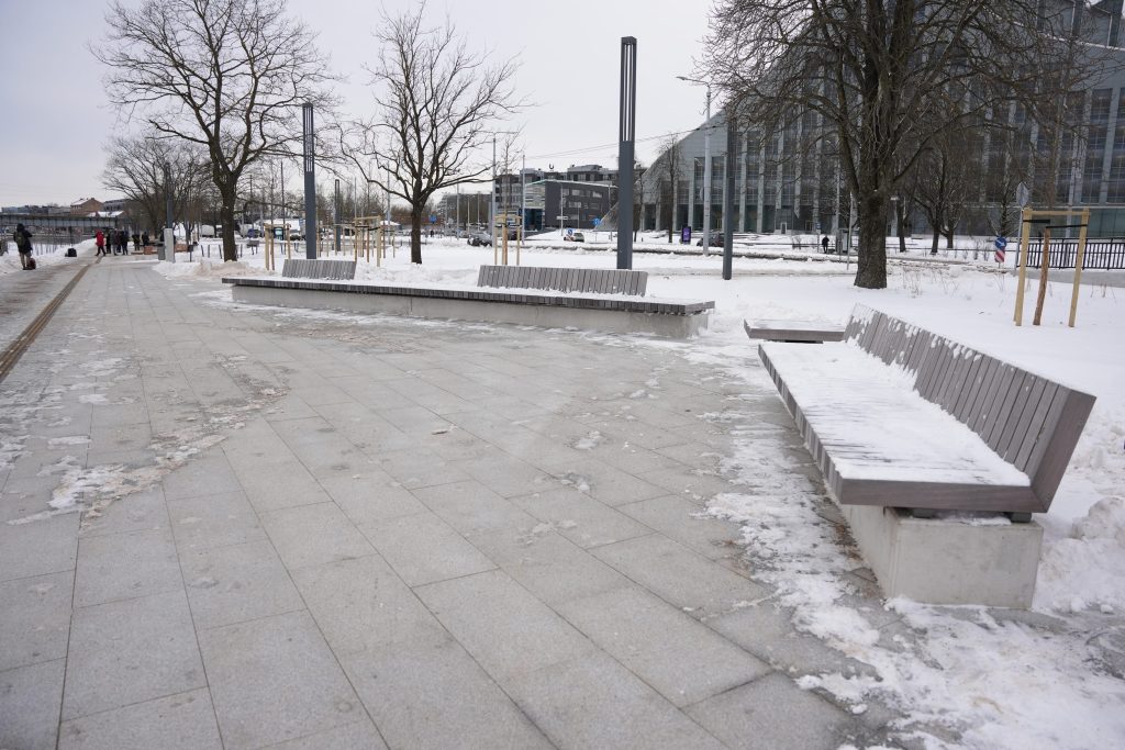 Mūkusalas ielas krasta promenāde (Mūkusalas iela) - Bike path, Waterside - construction photos