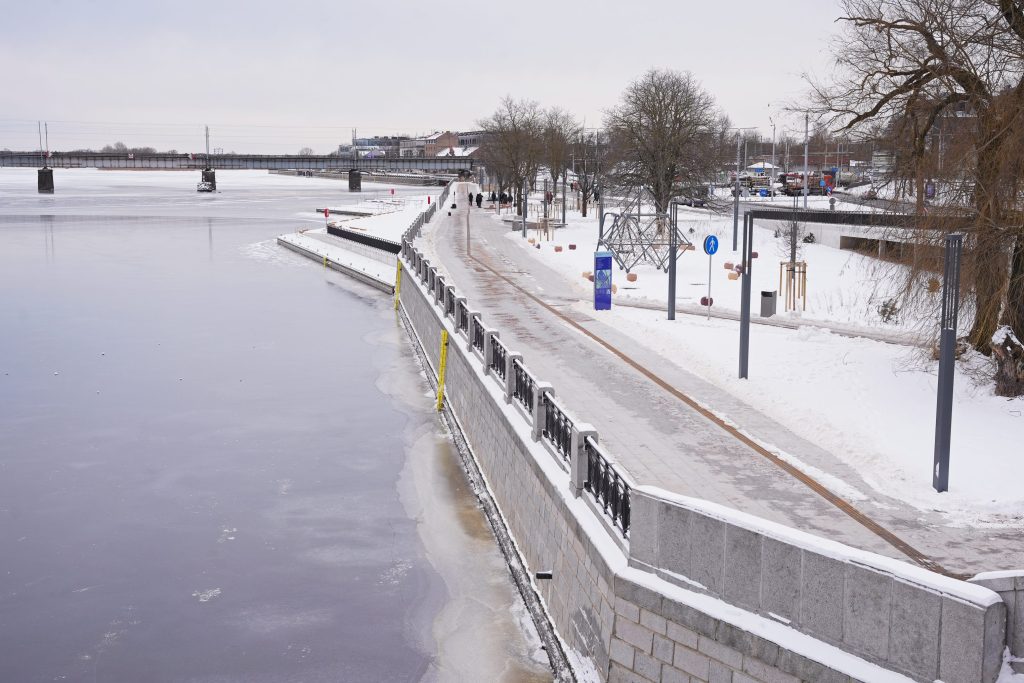 Mūkusalas ielas krasta promenāde (Mūkusalas iela) - Bike path, Waterside - construction photos