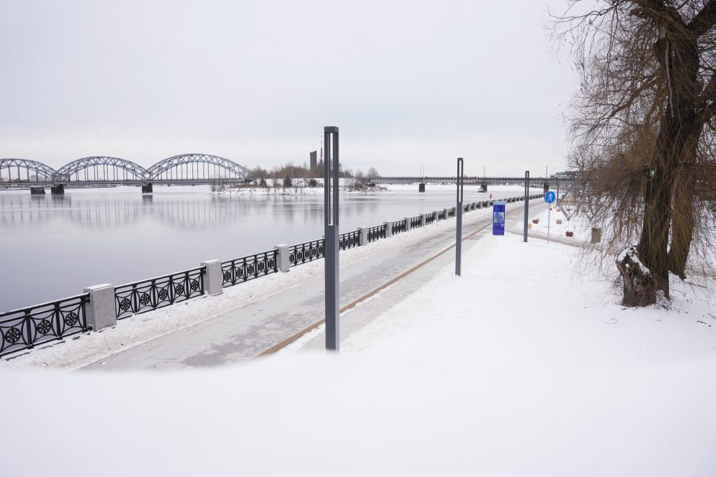 Mūkusalas ielas krasta promenāde (Mūkusalas iela) - Bike path, Waterside - construction photos