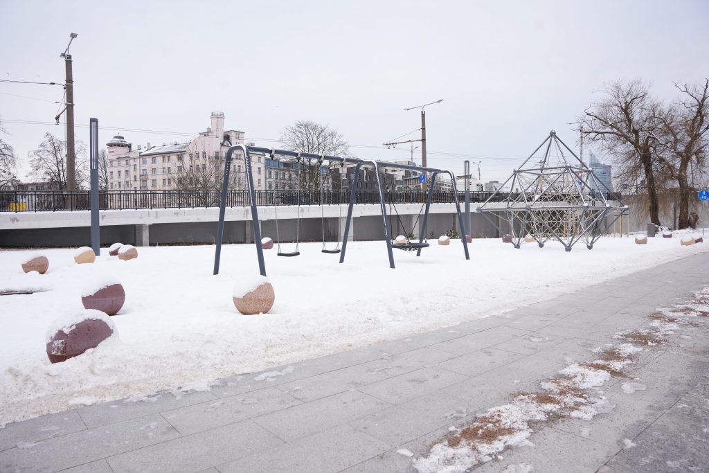 Mūkusalas ielas krasta promenāde (Mūkusalas iela) - Bike path, Waterside - construction photos