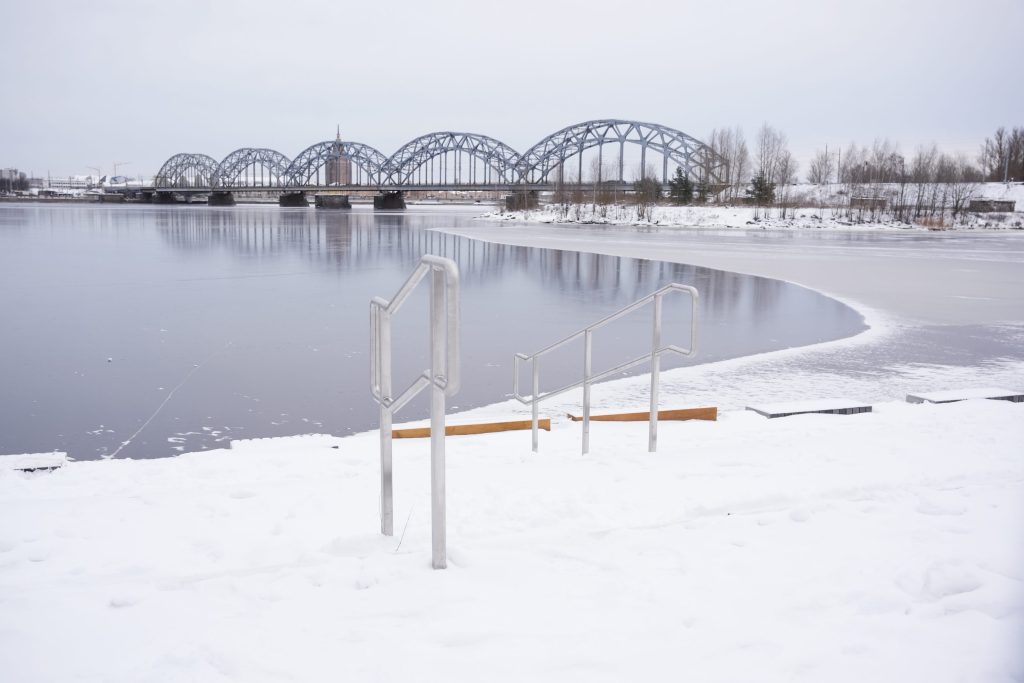 Mūkusalas ielas krasta promenāde (Mūkusalas iela) - Bike path, Waterside - construction photos