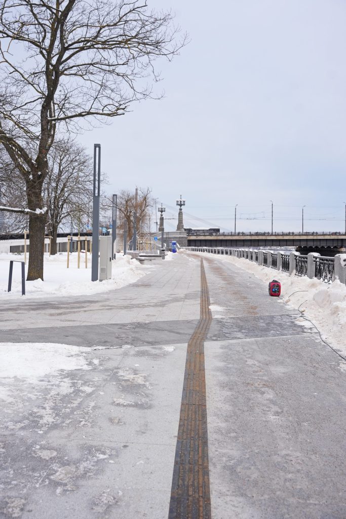 Mūkusalas ielas krasta promenāde (Mūkusalas iela) - Bike path, Waterside - construction photos