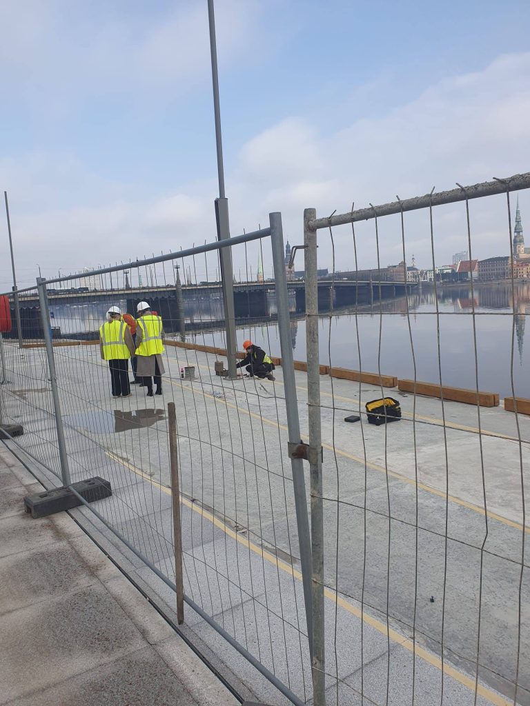 Mūkusalas ielas krasta promenāde (Mūkusalas iela) - Bike path, Pedestrian path, Waterside - construction photos