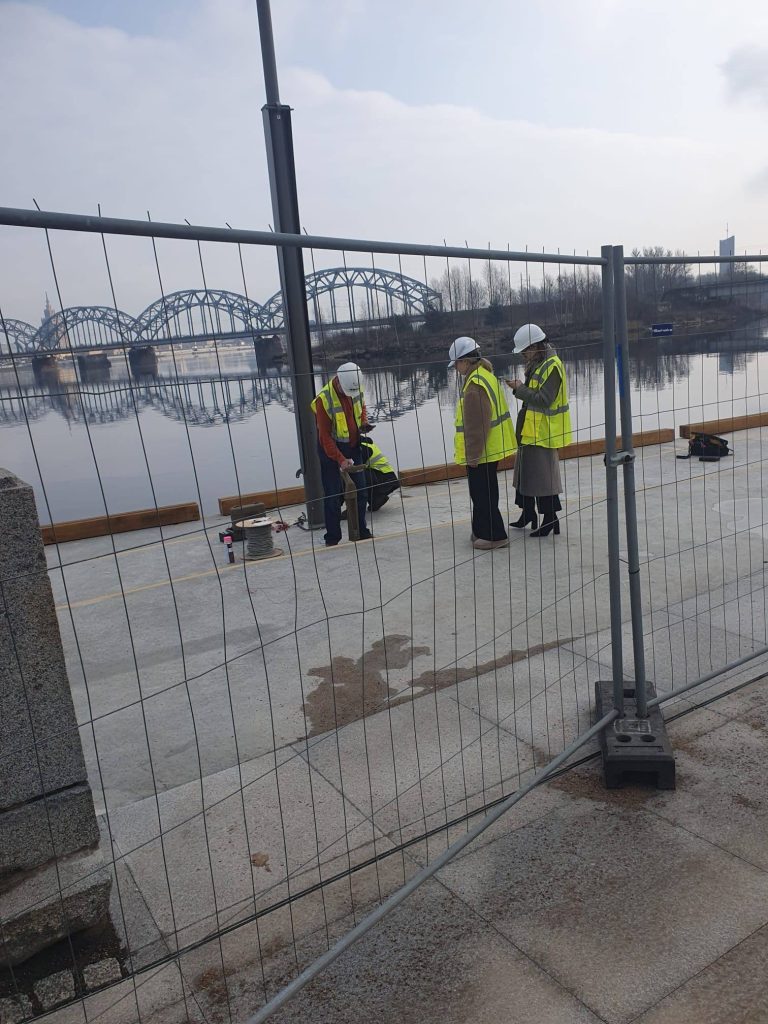 Mūkusalas ielas krasta promenāde (Mūkusalas iela) - Bike path, Pedestrian path, Waterside - construction photos