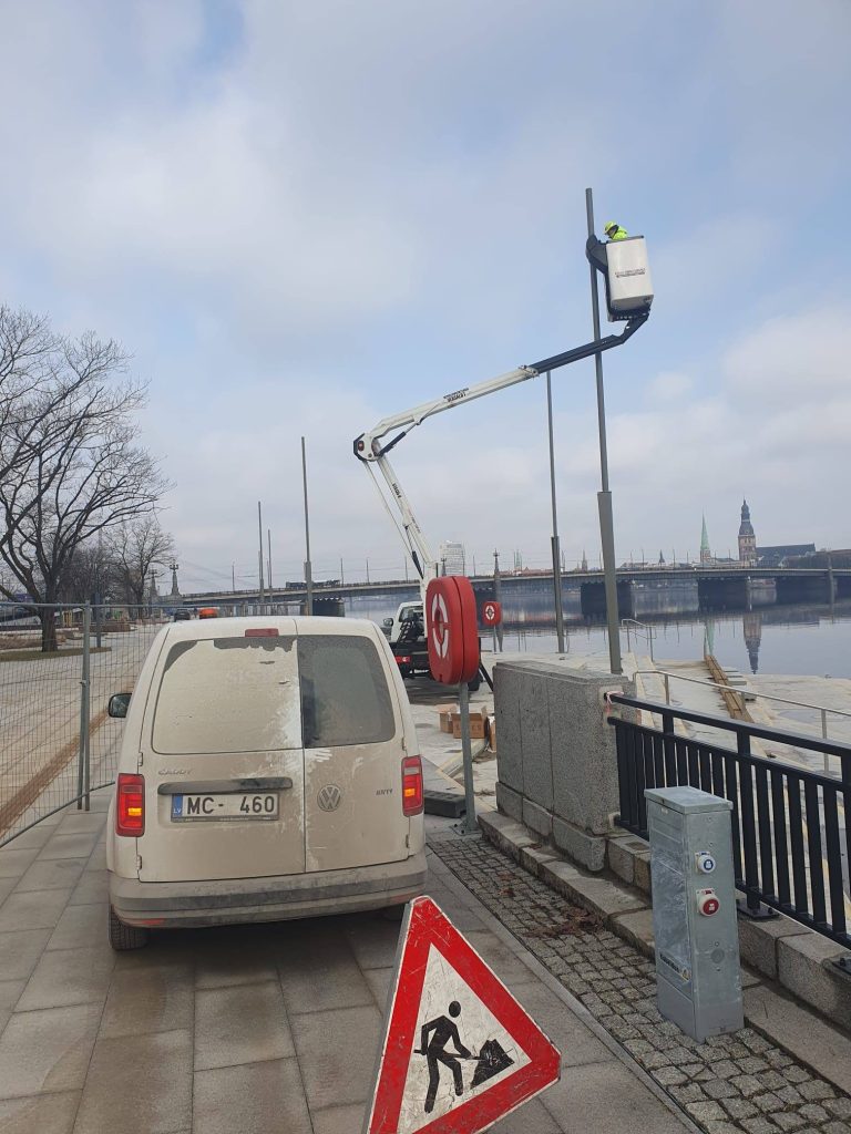 Mūkusalas ielas krasta promenāde (Mūkusalas iela) - Bike path, Pedestrian path, Waterside - construction photos