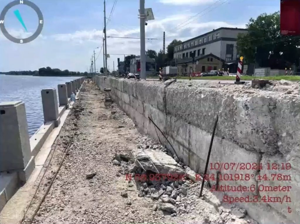 Mūkusalas ielas krasta promenāde (Mūkusalas iela) - Bike path, Pedestrian path, Waterside - construction photos