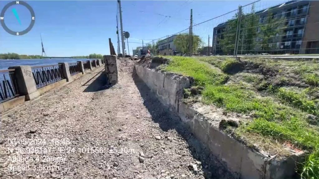 Mūkusalas ielas krasta promenāde (Mūkusalas iela) - Bike path, Pedestrian path, Waterside - construction photos