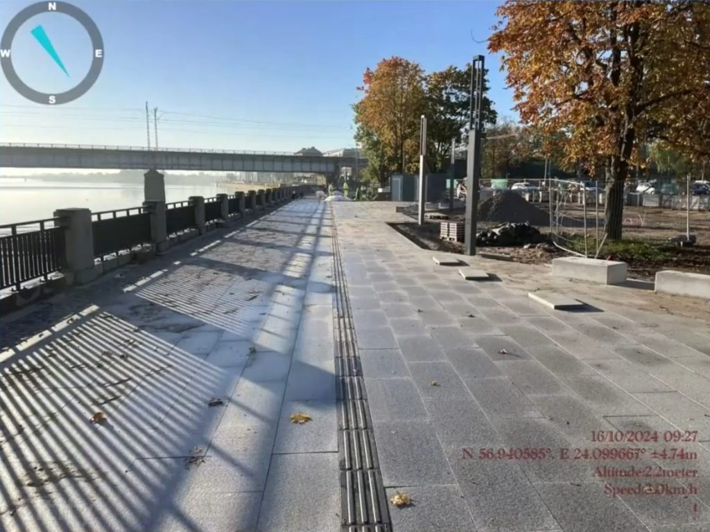Mūkusalas ielas krasta promenāde (Mūkusalas iela) - Bike path, Pedestrian path, Waterside - construction photos