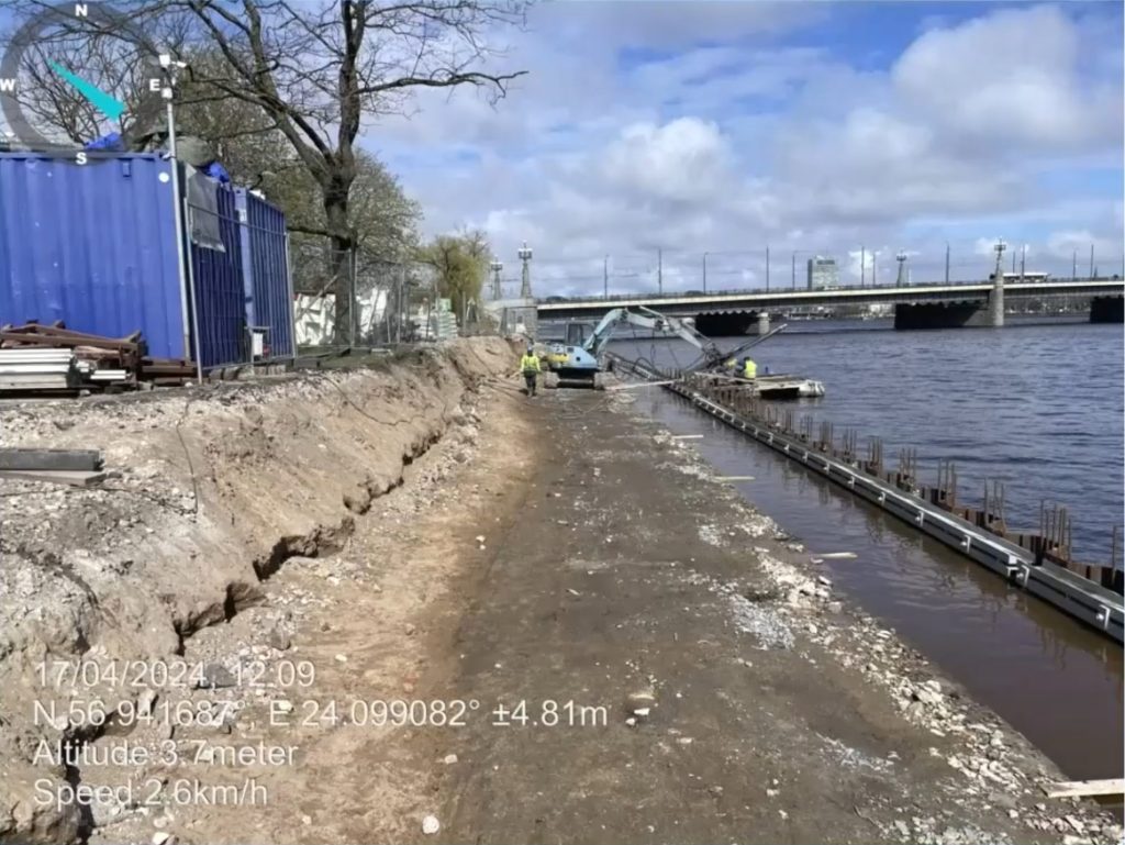 Mūkusalas ielas krasta promenāde (Mūkusalas iela) - Bike path, Pedestrian path, Waterside - construction photos