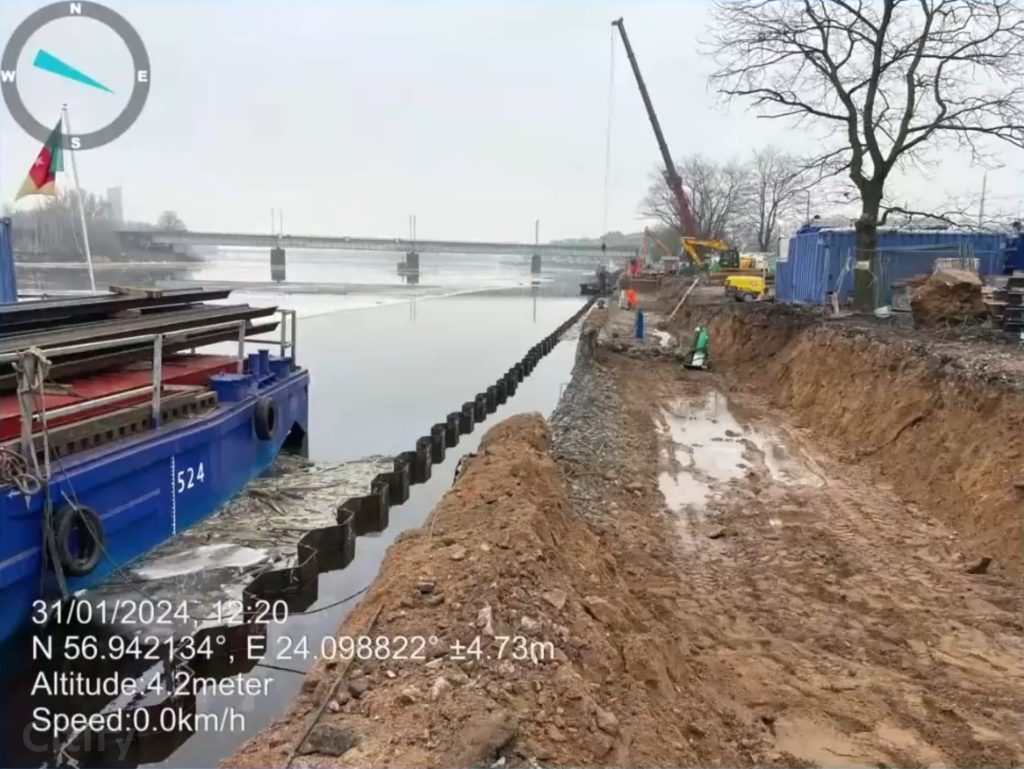 Mūkusalas ielas krasta promenāde (Mūkusalas iela) - Bike path, Pedestrian path, Waterside - construction photos