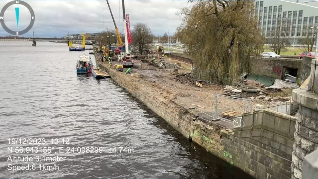 Mūkusalas ielas krasta promenāde (Mūkusalas iela) - Bike path, Pedestrian path, Waterside - construction photos