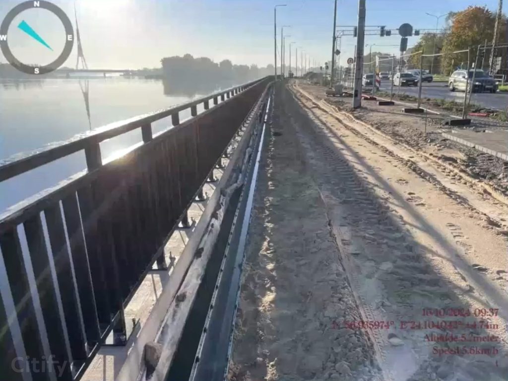 Mūkusalas ielas krasta promenāde (Mūkusalas iela) - Bike path, Pedestrian path, Waterside - construction photos