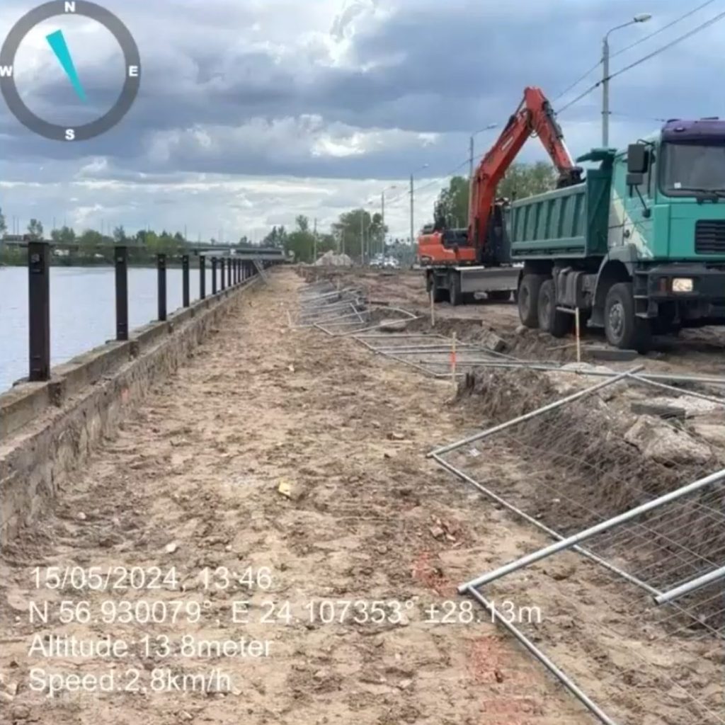 Mūkusalas ielas krasta promenāde (Mūkusalas iela) - Bike path, Pedestrian path, Waterside - construction photos