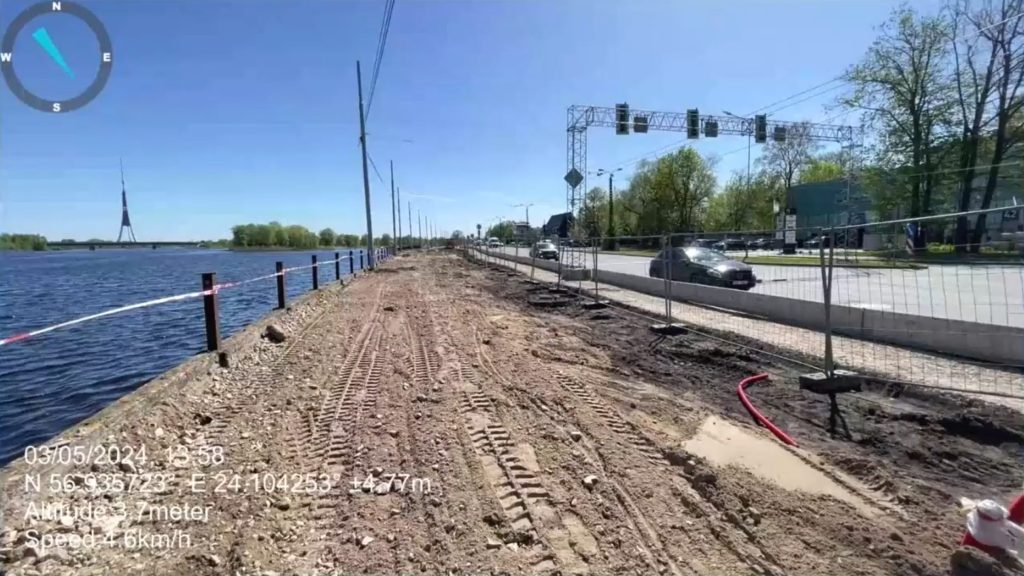 Mūkusalas ielas krasta promenāde (Mūkusalas iela) - Bike path, Pedestrian path, Waterside - construction photos