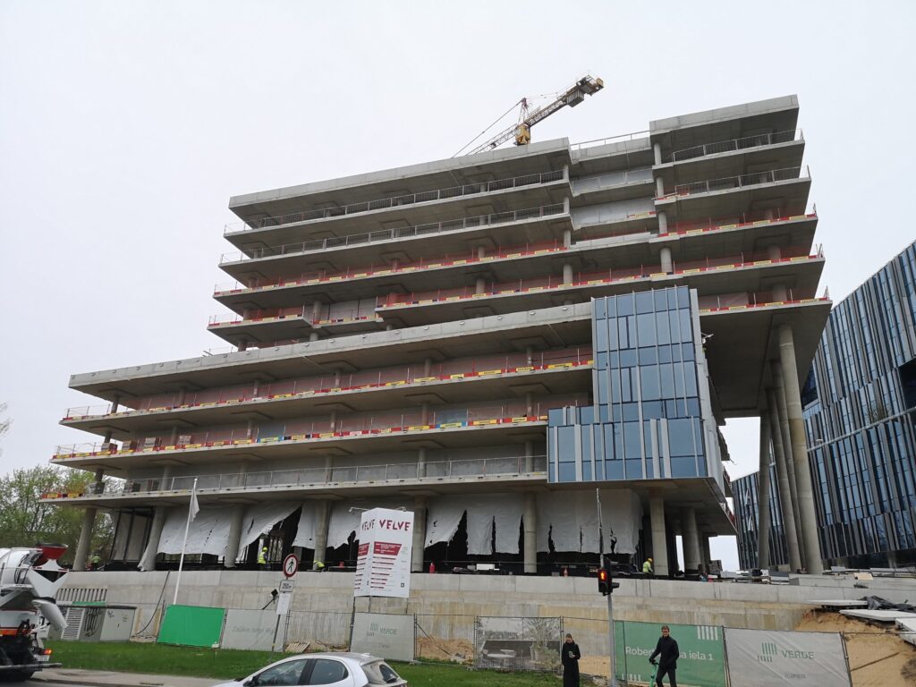 Verde 1. kārta - "A","B" ēkas (Roberta Hirša iela 1) - Office center - construction photos