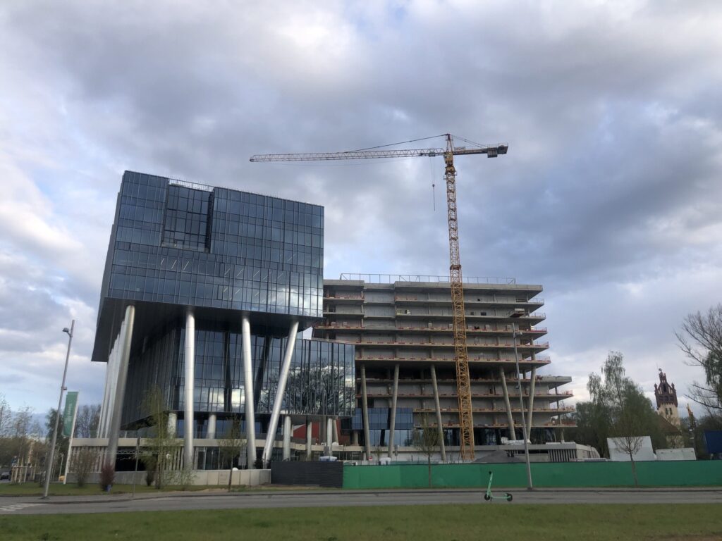 Verde 1. kārta - "A","B" ēkas (Roberta Hirša iela 1) - Office center - construction photos