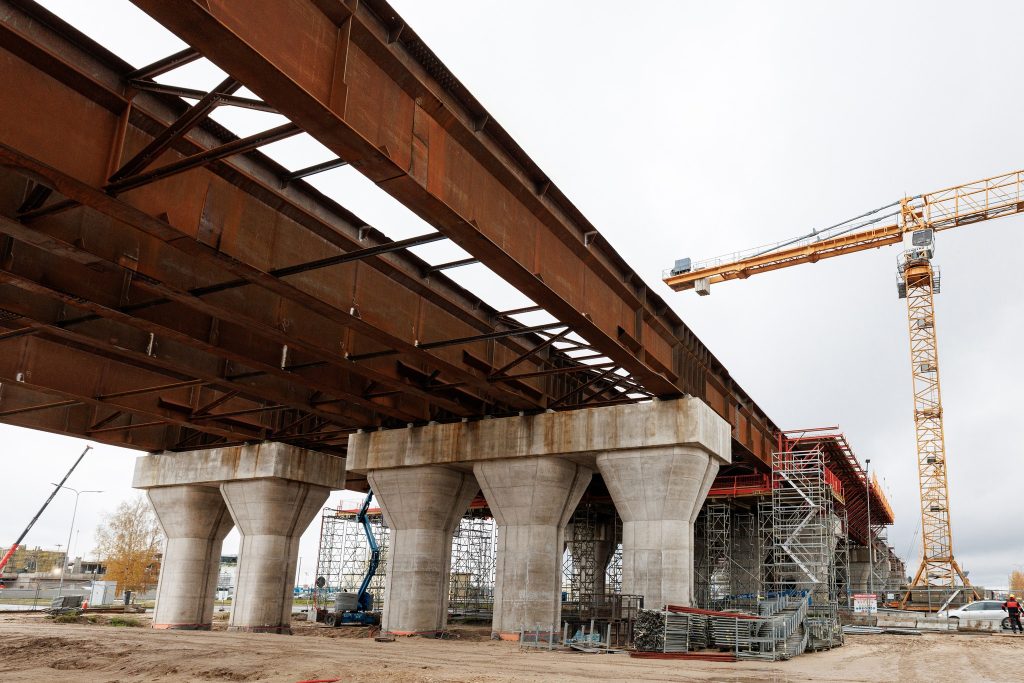 Rail Baltica stacija starptautiskajā lidostā "Rīga" (Starptautiskā lidosta "Rīga") - Railroad, Train station - construction photos