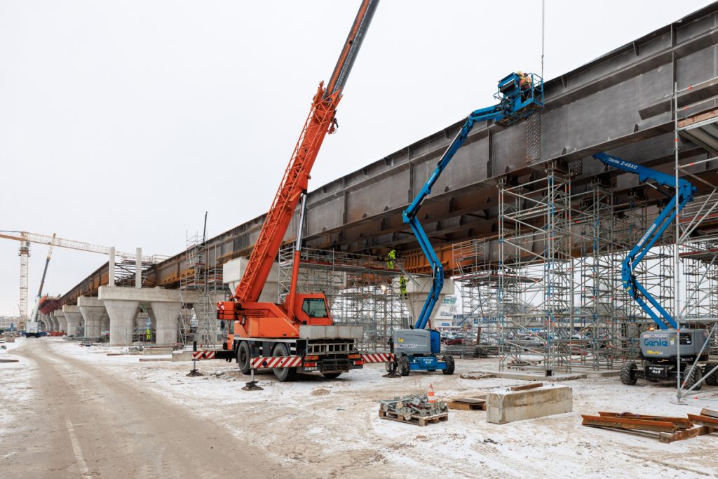 Rail Baltica stacija starptautiskajā lidostā "Rīga" (Starptautiskā lidosta "Rīga") - Railroad, Train station - construction photos