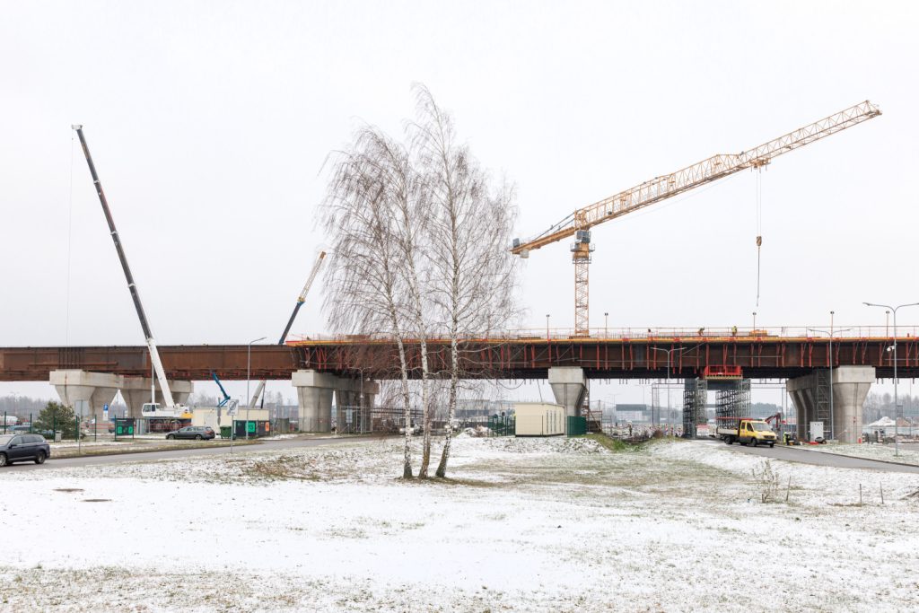 Rail Baltica stacija starptautiskajā lidostā "Rīga" (Starptautiskā lidosta "Rīga") - Railroad, Train station - construction photos