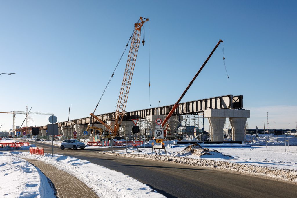Rail Baltica stacija starptautiskajā lidostā "Rīga" (Starptautiskā lidosta "Rīga") - Railroad, Train station - construction photos