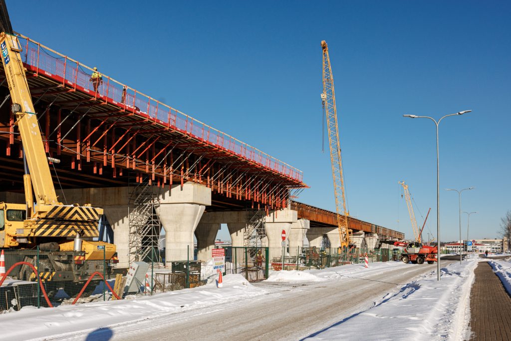 Rail Baltica stacija starptautiskajā lidostā "Rīga" (Starptautiskā lidosta "Rīga") - Railroad, Train station - construction photos