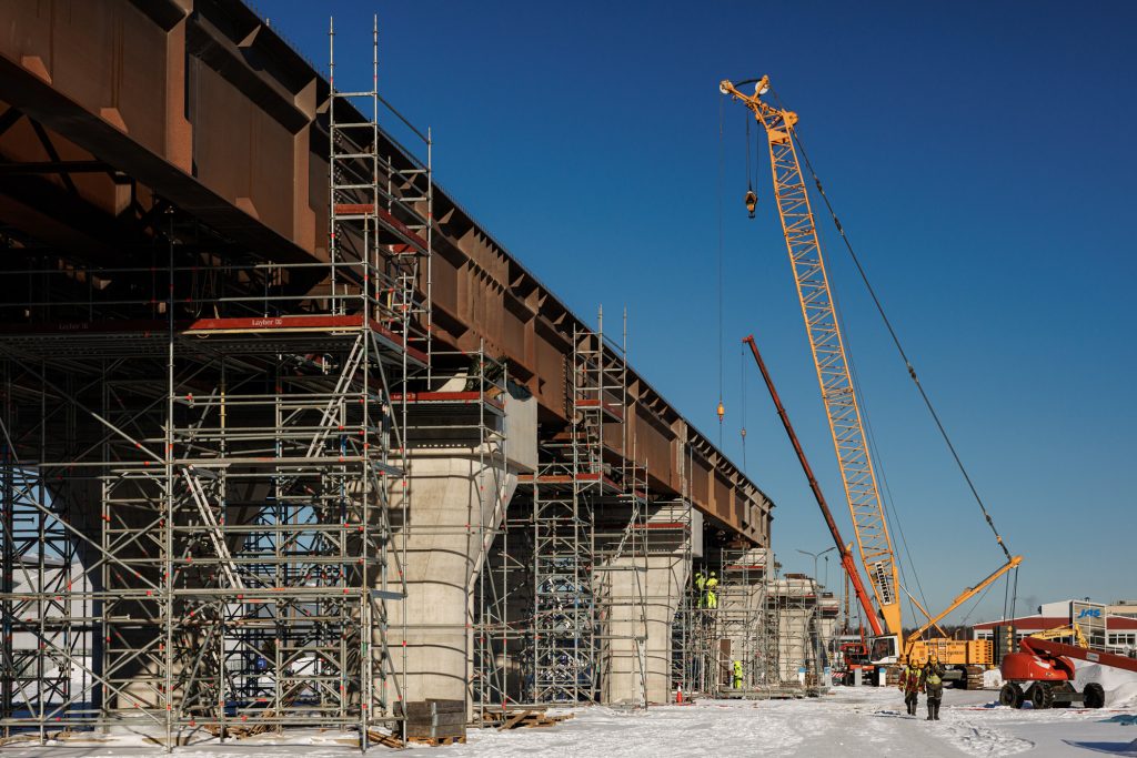 Rail Baltica stacija starptautiskajā lidostā "Rīga" (Starptautiskā lidosta "Rīga") - Railroad, Train station - construction photos