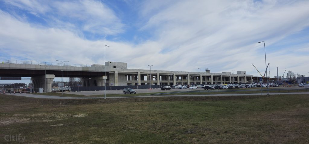 Rail Baltica stacija starptautiskajā lidostā "Rīga" (Starptautiskā lidosta "Rīga") - Railroad, Train station - construction photos