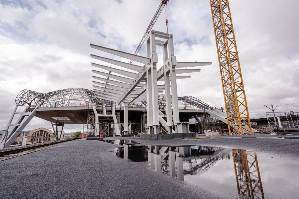 Rīgas Centrālās dzelzceļa stacijas pārbūve (Stacijas laukums 2) - Train station - construction photos