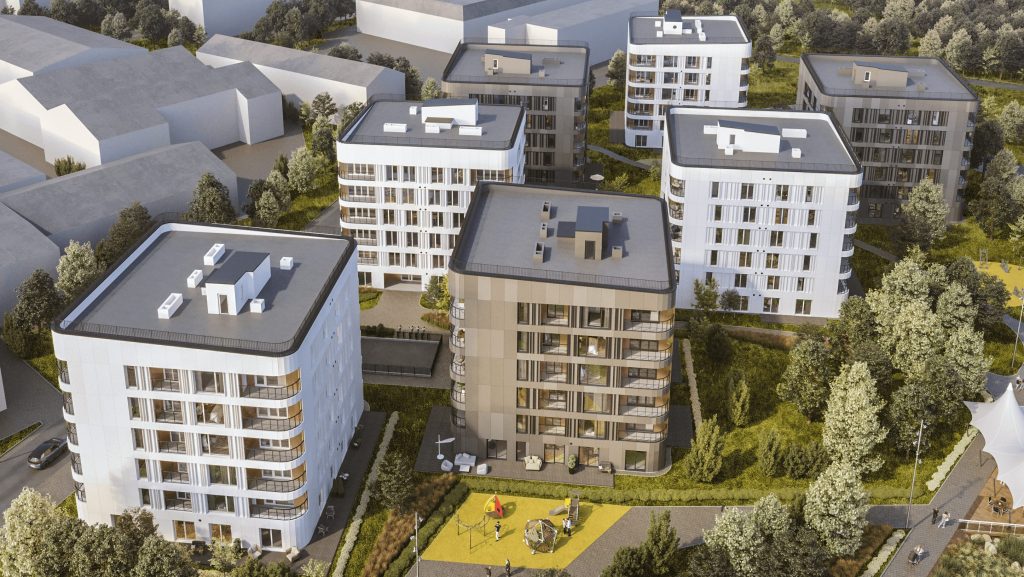 ZUND City Gardens - 1.kārta (Durbes iela 2) - Korterelamu - visuaalne