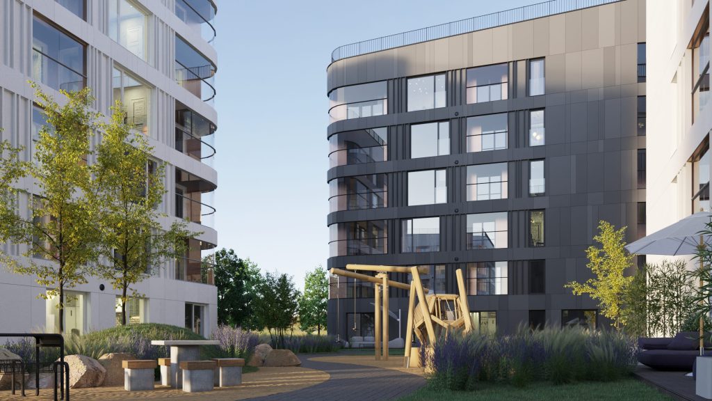 ZUND City Gardens - 1.kārta (Durbes iela 2) - Korterelamu - visuaalne