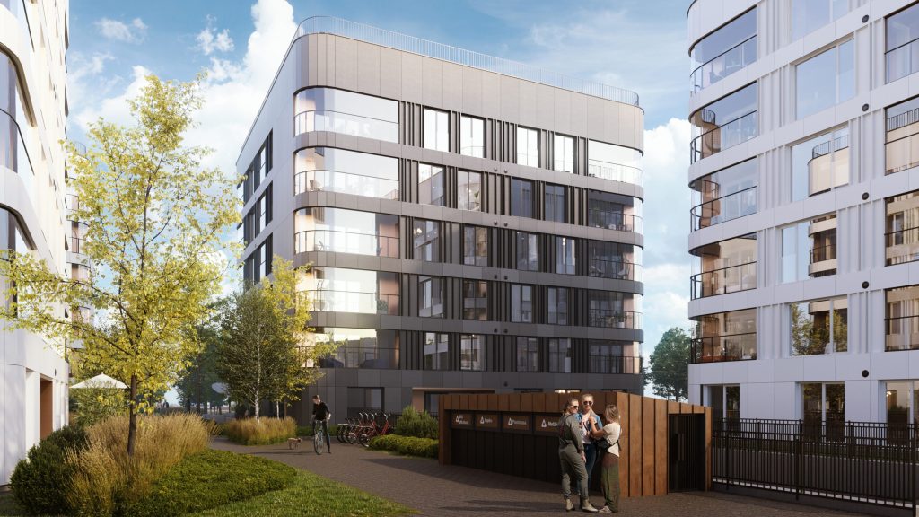 ZUND City Gardens - 2.kārta (Durbes iela 2) - Daugiabutis - vizualizacija