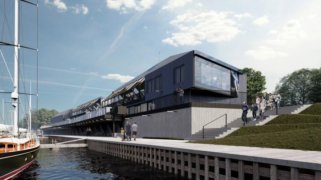 Jahtklubs un daudzfunkcionālais izklaides un atpūtas komplekss “ExPorto” (Eksporta iela 1A) - Kita komercija, Pakrantė - vizualizacija