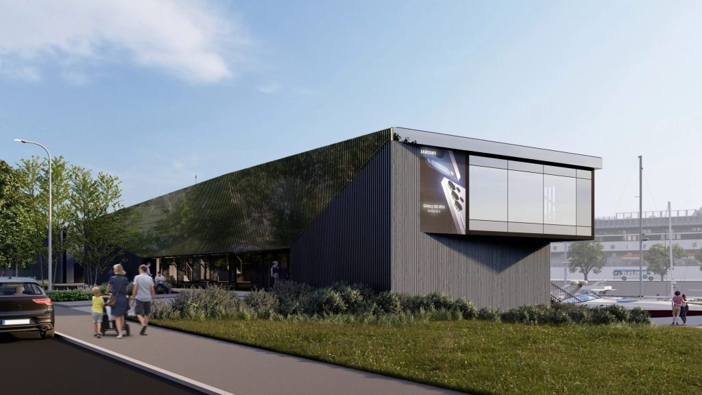 Jahtklubs un daudzfunkcionālais izklaides un atpūtas komplekss “ExPorto” (Eksporta iela 1A) - Kita komercija, Pakrantė - vizualizacija