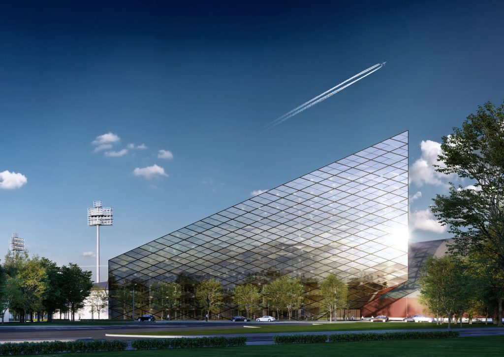 Hanzas Spire (Emīļa Melngaiļa iela 1A) - Office center - visualization