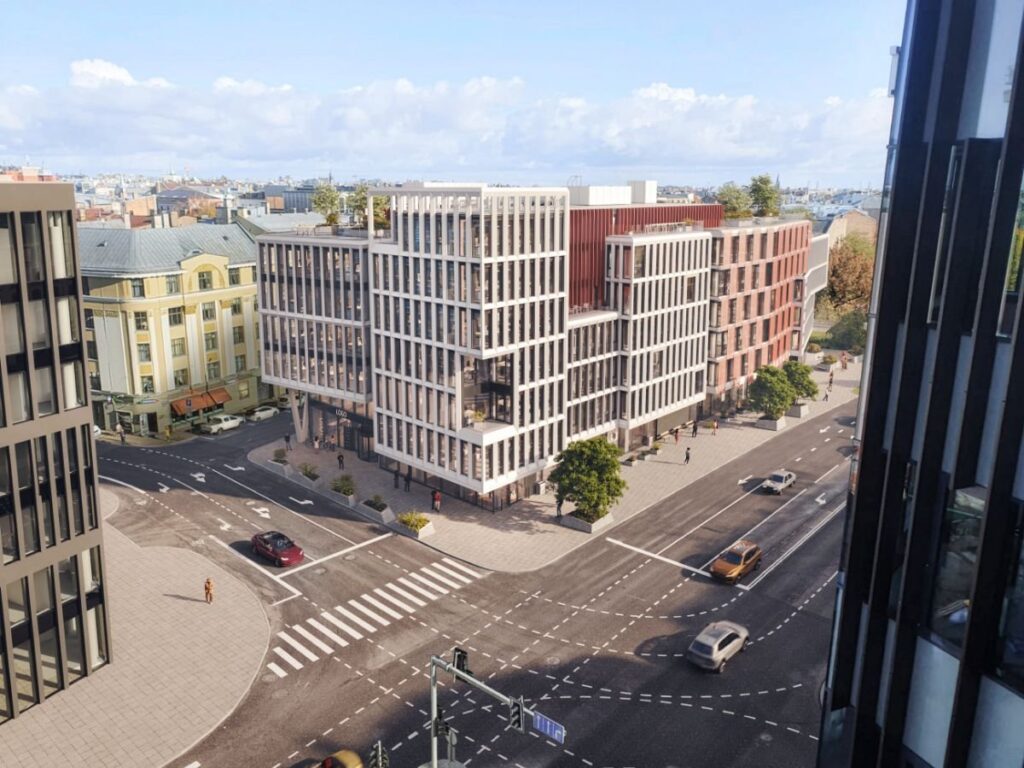 Satekles Business Center (Ernesta Birznieka Upīša iela 2, 4, Dzirnavu iela 106) - Office center - visualization