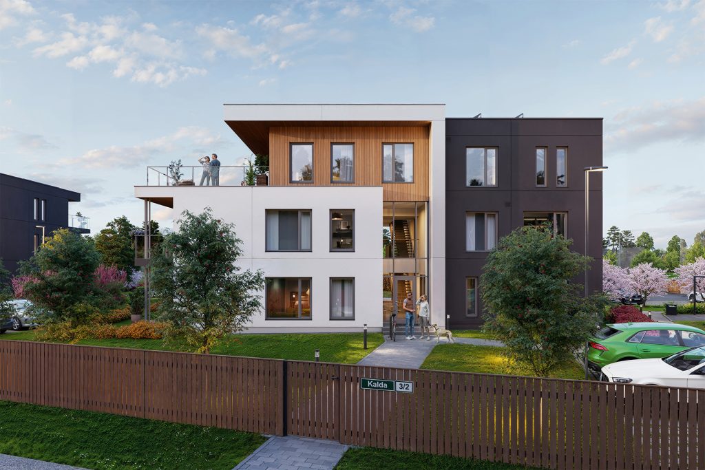 Nõmmeveere Kodud (Kalda 3/1, 3/2, 3/3) (Kalda 3/1, 3/2, 3/3) - Korterelamu - visuaalne